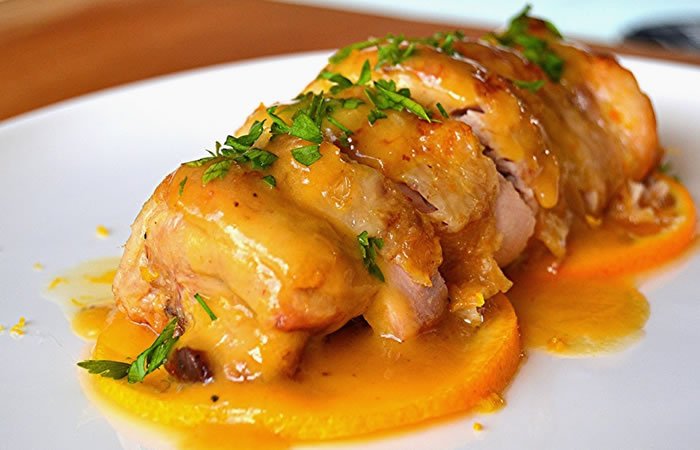 receta de pollo a la naranja